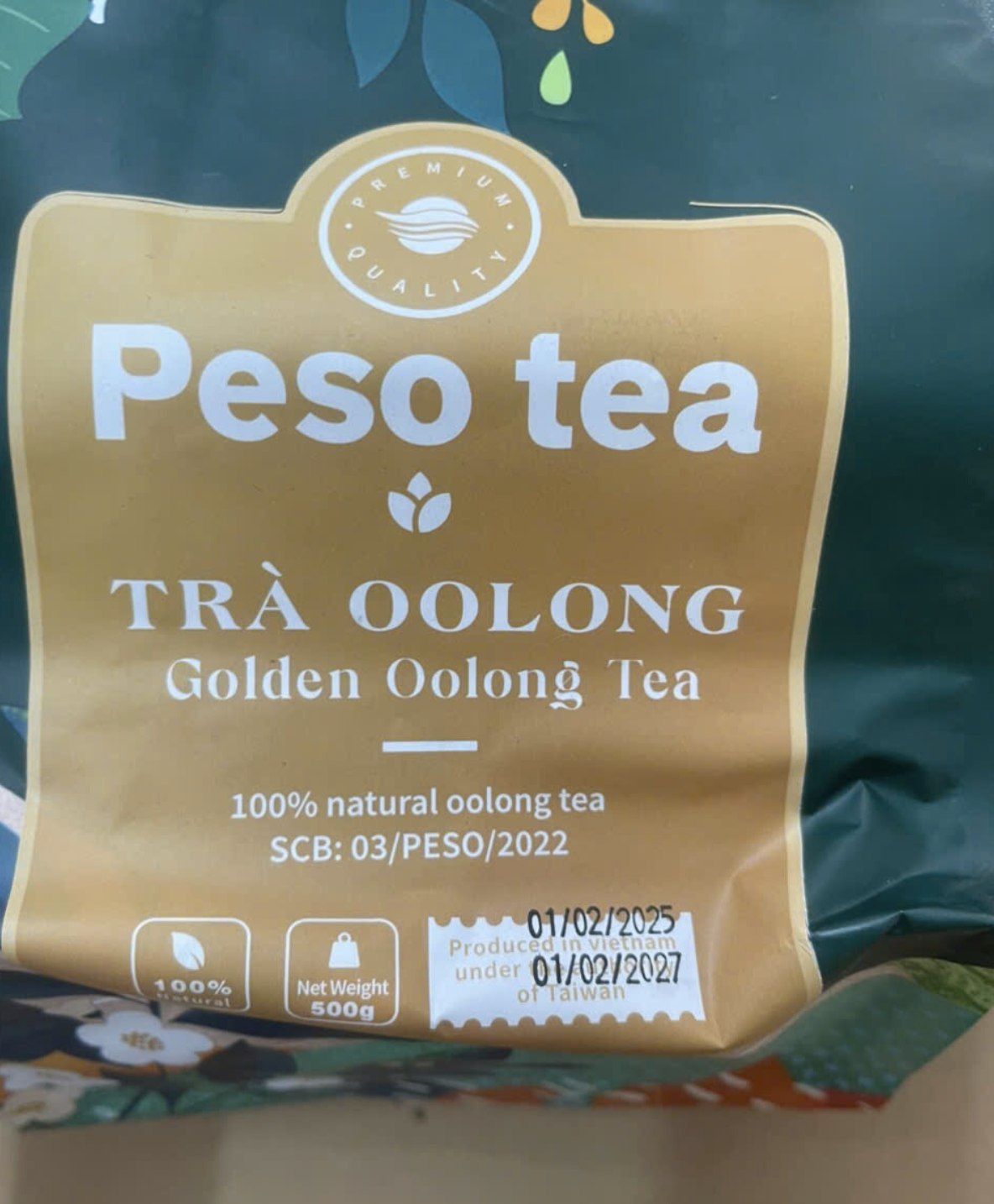 Trà oolong Peso tea 500g
